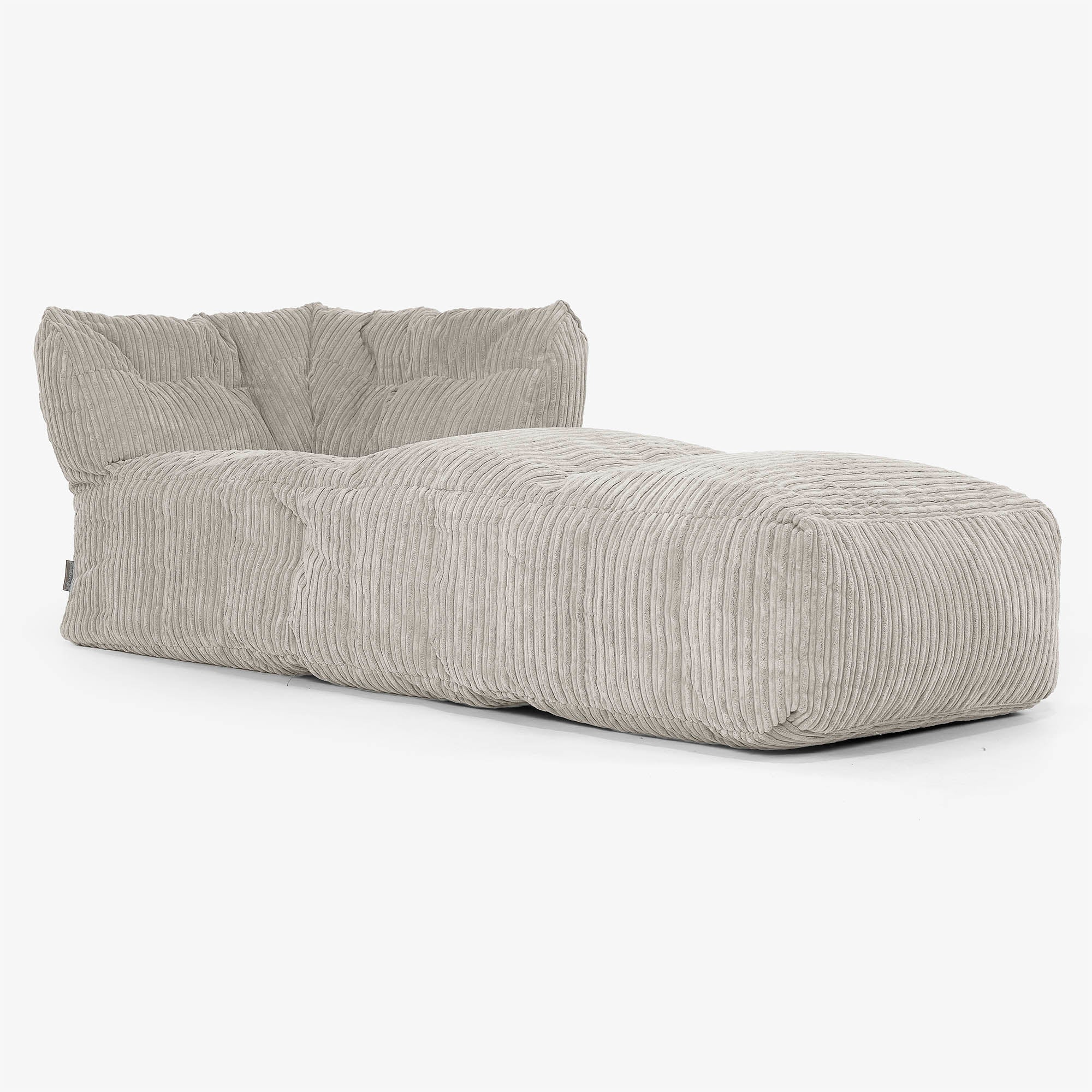 Modulares Sofa Sitzsack, Rechte and Chaiselongue – Hochwertiger Sitzsack
