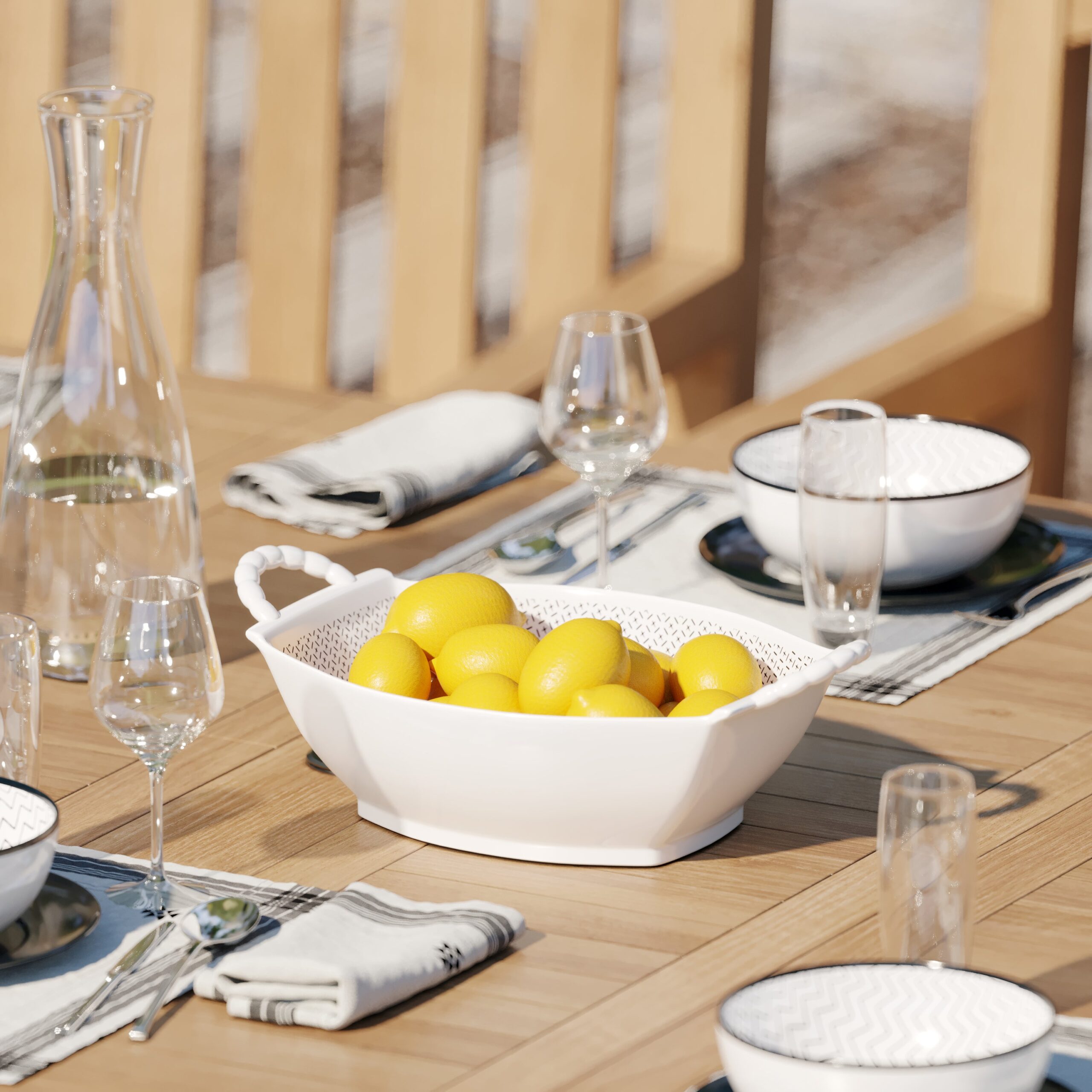 Teak 180-240cm Oval Extending Table, 4cm Top with 8 Warwick Chairs, Free Cushions. - Image 5