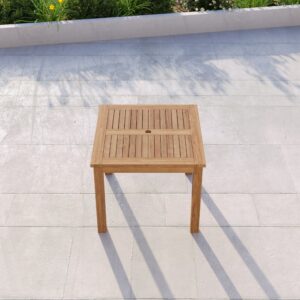 Alternative view of Teak Fixed Square Table 90cm